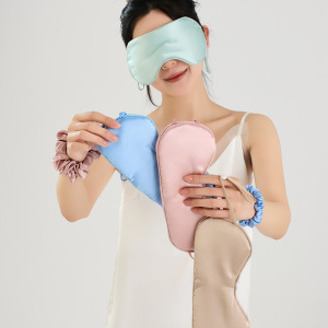 晚上睡觉桑蚕丝眼罩旅行遮光真丝眼罩夜间保护眼睡眠透气护罩