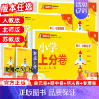 语文+数学[人教版] 二年级上 [正版]2024小学必刷卷上分卷一年级二年级三年级四五六年级上册语文数学单元测试卷全套人