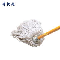 奇桄烁拖把木杆白色圆头把