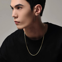 金蛇骨链精致素链百搭叠戴个性简约高级轻奢小众钛钢项链男女饰品送女朋友老婆情人节七夕生日礼物