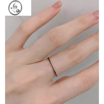 JiMi冷淡风细戒指女日式轻奢食指戒网红简约气质小众设计指环关节戒潮