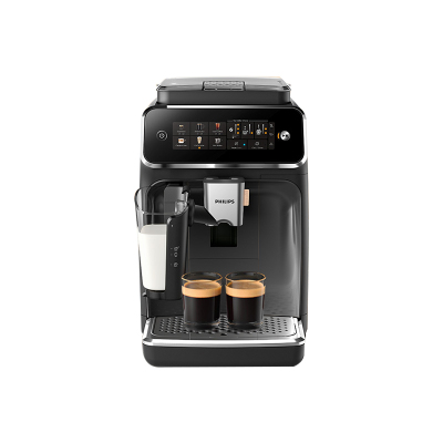 飞利浦全自动咖啡机现磨冷萃低温意式小型研磨一体 暗夜黑银奶缸款EP3341/82