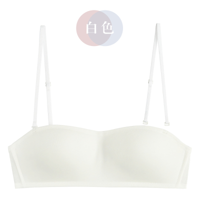 YUNWUXIN无肩带内衣女隐形抹胸式文胸罩裹胸无痕无钢圈薄款棉小胸聚拢防滑抹胸