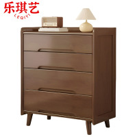 乐琪艺 实木斗柜 胡桃色 80.4*40*94.5cm 个