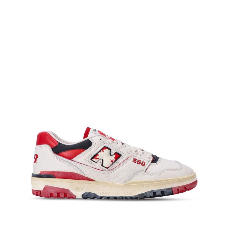 New Balance多彩皮革运动跑鞋男休闲百搭舒适潮牌硫化底橡胶底 sn