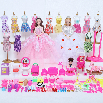 菲妮朵儿芭比娃娃套装大礼盒女孩公主儿童玩具别墅城堡梦想豪宅幸福过家家玩具仿真洋娃娃体验套装3岁以上