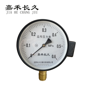 嘉禾长久 远传压力表 YTZ100 0-0.6Mpa 块