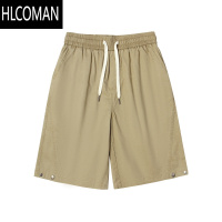 HLCOMAN210g日系复古夏季男士水洗做旧工装短裤宽松休闲五分裤子