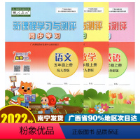 [2本]语文人教版+数学人教版 五年级上 [正版]新课程学习与测评同步学习五年级上册语文数学英语 广西小学5年级同步练习