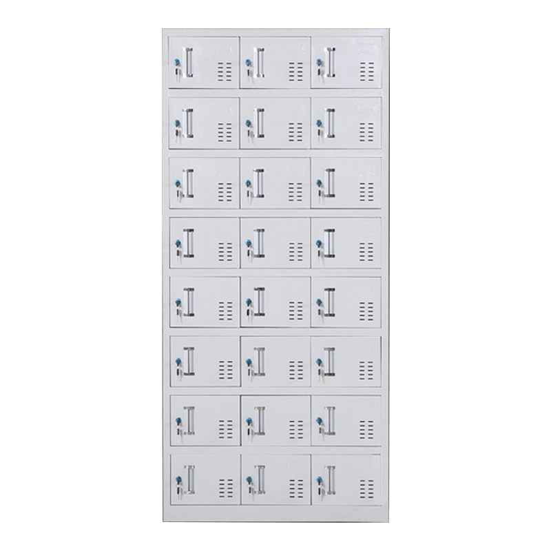 风雷动更衣柜员工铁皮柜健身房宿舍储物柜带锁存包柜收纳柜钢制二十四门更衣柜
