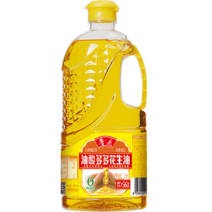 鲁花油酸多多5S压榨浓香花生油1.6L 家用炒菜 植物油 营养健康轻食 送礼佳品 物理压榨纯正 香浓味美