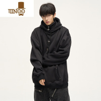 YANXU尾郎的店美式艺术感卫衣炸街感男小众设计半拉链外套情侣