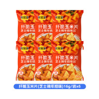 食验室芝士辣年糕味纤脆玉米片16g/袋*6