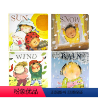 [正版]进口英文原版 Whatever the Weather天气认知系列4册合售 风Wind雨Rain太阳Sun下雪