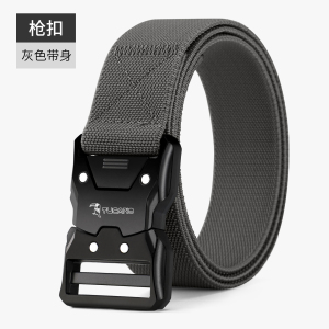 啄木鸟战术腰带男弹力自动扣裤腰带户外休闲工作帆布弹力军训裤带