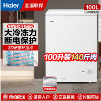海尔Haier冰柜家用小型冷柜冷冻柜冷藏柜一级能效商用卧式小型租房低霜大容量100GHZT