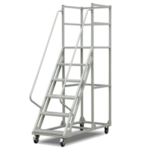易企采 150CM登高梯 仓库可拆卸理货货架梯子可移动平台登高梯