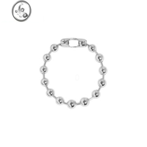 JiMi7CHEN 欧美新款金属圆球珠珠手链简约百搭个性日常饰品手饰男女