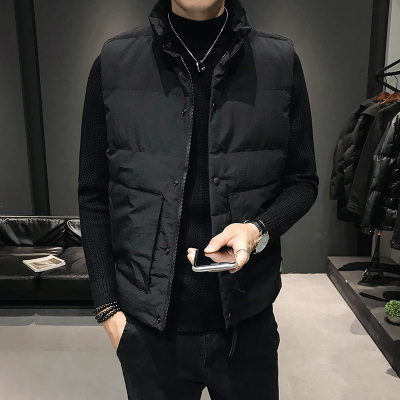 SUNTEK2020年秋冬季马甲男士休闲棉衣坎肩保暖外套韩版潮流帅气马夹男装马甲/背心