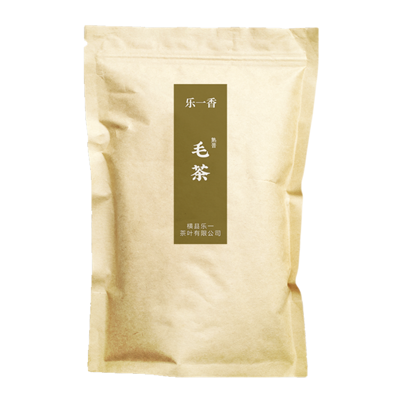 乐一香毛茶普洱茶(熟普)1kg袋装