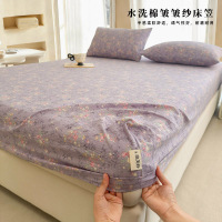 2026新款水洗棉床笠单件学生宿舍床垫保护套防尘罩家用床套_44