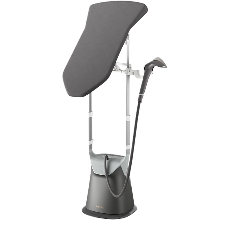 飞利浦(PHILIPS) 挂烫机 家用立式蒸汽电熨斗手持熨烫机烫衣服全自动智能温控双重加热 [高级灰]GC628/88