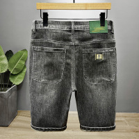 夏季商务休闲牛仔短裤男弹力修身直筒五分裤潮牌薄款日常外穿