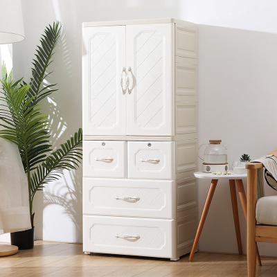大容量加厚衣橱儿童衣柜收纳柜抽屉式塑料储物柜成人衣柜