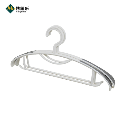 妙简乐 宽肩防滑衣架 白色 组