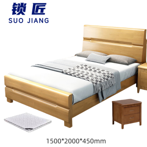 锁匠 床+床头柜+床垫