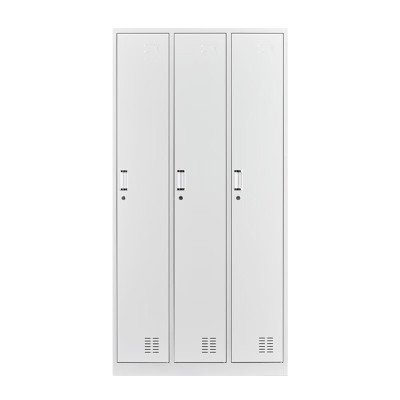 域赢更衣柜员工柜储物柜带锁铁皮柜更衣室衣柜浴室寄存包柜宿舍 三门更衣柜加厚