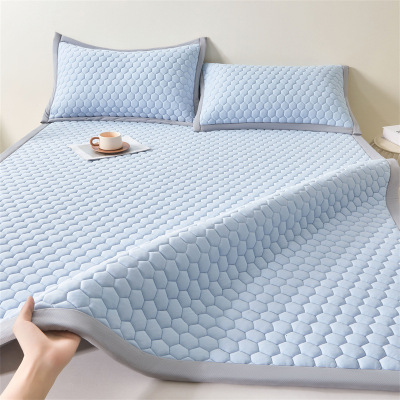 新款A类锦纶冰丝凉席冰丝席夏天专用席子软席单双人家用豆豆席3