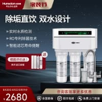 汉斯顿/Hunson家用厨下直饮RO反渗透净水器净水机1503 双膜双水直饮 滤芯更换提醒