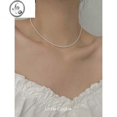 JiMi2mm巨细小米珍珠项链女baby珠颈链轻奢小众2023年新款施家锁骨链