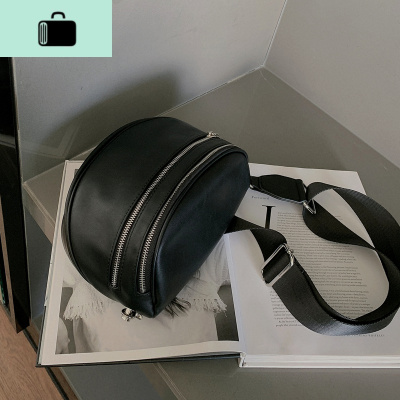 OPEN UP 夏季斜挎包ins高级感单肩包女包2020新款韩版百搭斜挎包NEW LAKE 黑色女斜挎包