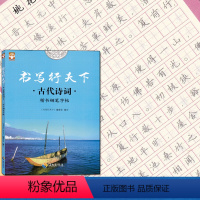 [正版]全新 书写行天下 古代诗词楷书钢笔字帖 好字不难练方法关键字帖事半功倍针对基础培养字体规范中小学生高中大学成人