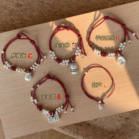 s999足银新年福牌葫芦红绳手链轻奢小众精致本命年配饰女高级送女朋友老婆情人节七夕生日礼物