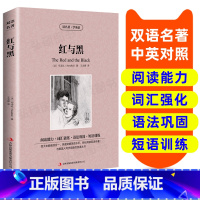 [正版]读名著 学英语 红与黑 英汉双语 读物英语书籍名著双语版英语名著阅读课外读物小学初中英语读物中英双语读物红与黑