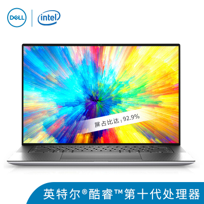 戴尔（DELL）Precision555015.6英寸设计师轻薄便携移动图形工作站笔记本定制I7-10750H/64G/512G+512G固态/T2000-4G/100sRGB