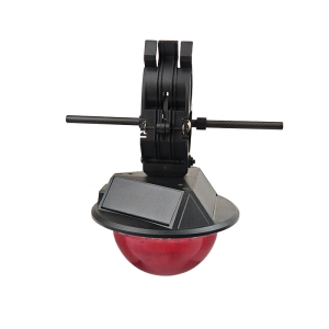 HXHX HX7563 3.7V 0.5W IP66 0.3Hz LED 太阳能警示灯 黑色