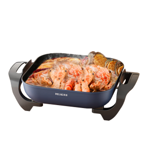 美菱(MeiLing)电火锅电炒锅电热锅电煮锅家用多功能电锅多用一体5L火锅专用锅多用途锅MT-HZ12G9