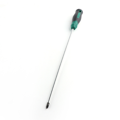 长鹿工具 双色柄抗油螺丝刀6*300十字 1支