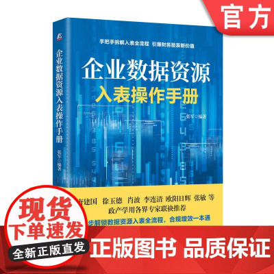正版 企业数据资源入表操作手册 张军 数据资产 数据资源 数据要素 会计处理 资产化 价值化 数据市场 资源发掘 管