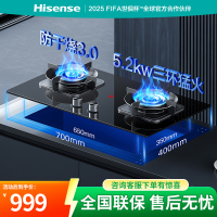 海信台嵌两用A1燃气灶5.2Kw猛火防干烧防烫一级节能家用天然气灶