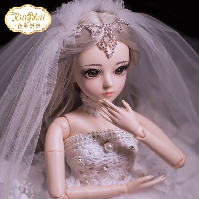 女孩生日公主洋娃娃60cm高端大气儿童公主4岁6岁8岁10岁14岁蒂芙尼送换装衣服+鞋+礼包