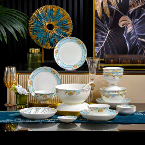 北国风光 欢沁骨瓷28头餐具 TS-0028 套