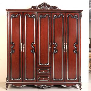美式乡村 法式衣柜 欧式衣柜古典大衣橱美式衣柜三深色家具 邮
