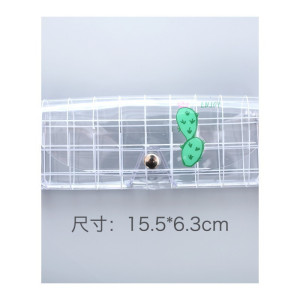 权夫人创意小清新眼镜收纳盒便携式塑料透明轻便近视眼镜盒女款学生