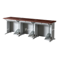 洛诗莲 (RoyceLand) 隐藏式翻转电脑桌培训桌教室机房多媒体学习桌办公桌C款三人位胡桃色