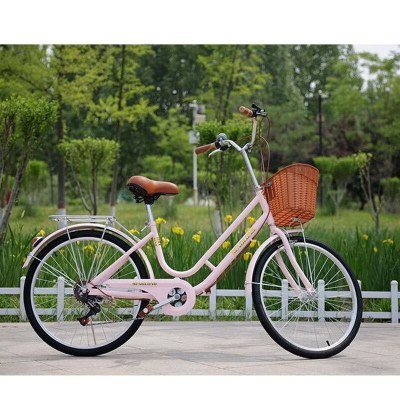 女士式24寸26自行车校园大学生男变速免充气淑女上班代步单车